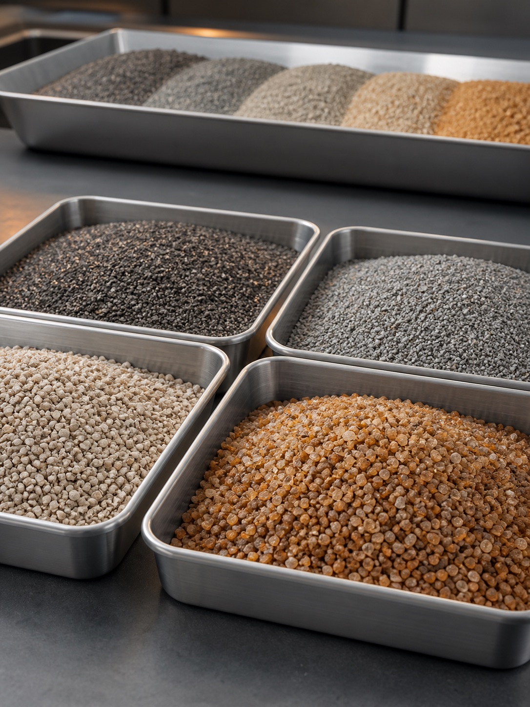 Granular flux materials